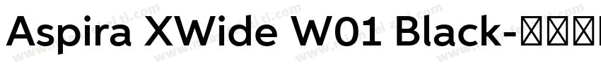 Aspira XWide W01 Black字体转换